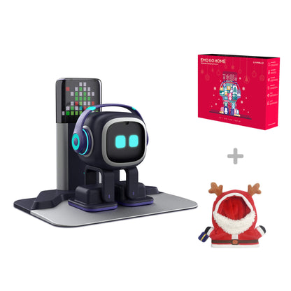 EMO Go Home Roboter, KI-Desktop-Haustier mit Ladestation, Living.AI