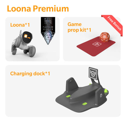 Loona Premium Smart-Roboter, KI-HAUSTIERBOT mit Ladestation, KEYi Tech