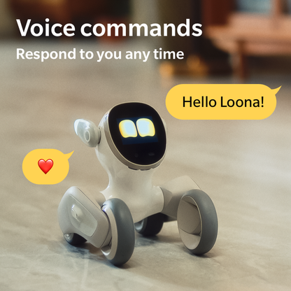 Loona Premium Smart-Roboter, KI-HAUSTIERBOT mit Ladestation, KEYi Tech